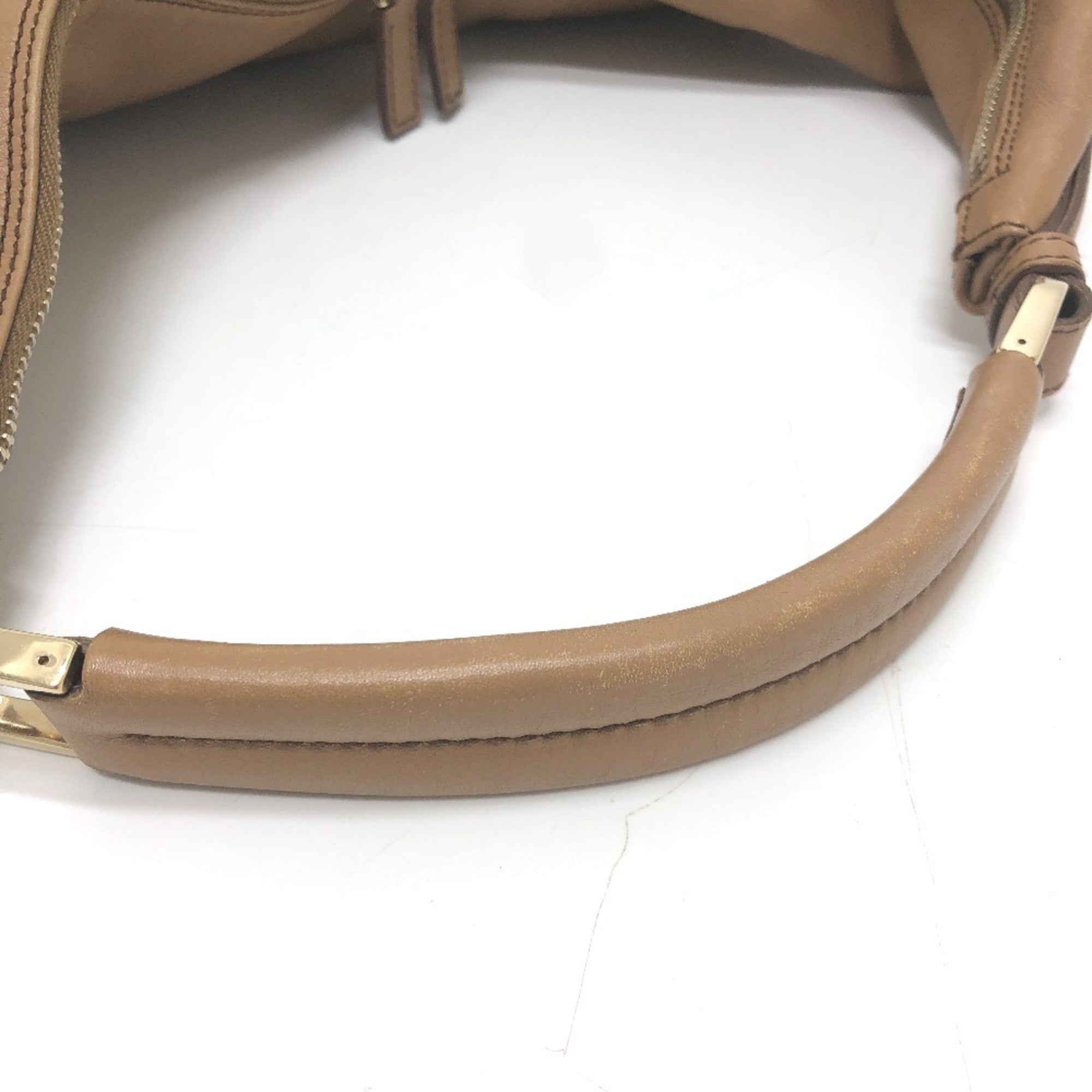 Gucci Brown Leather Handbag Shoulder Bag (Pre-Owned)