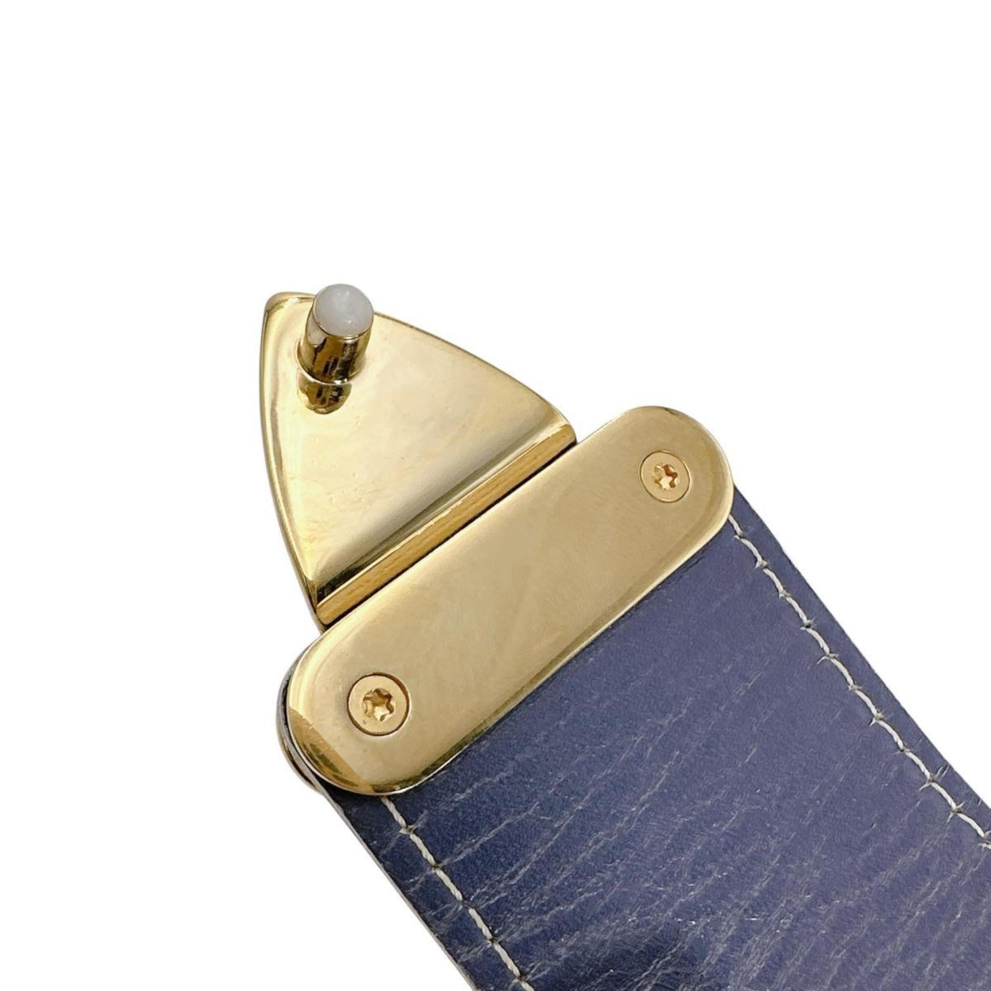 Louis Vuitton Blue Leather Handbag