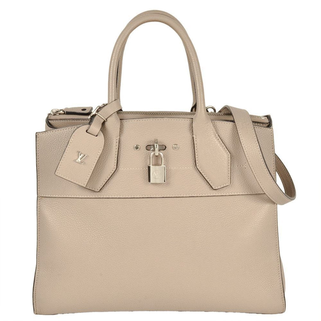 Louis Vuitton Beige Leather Handbag