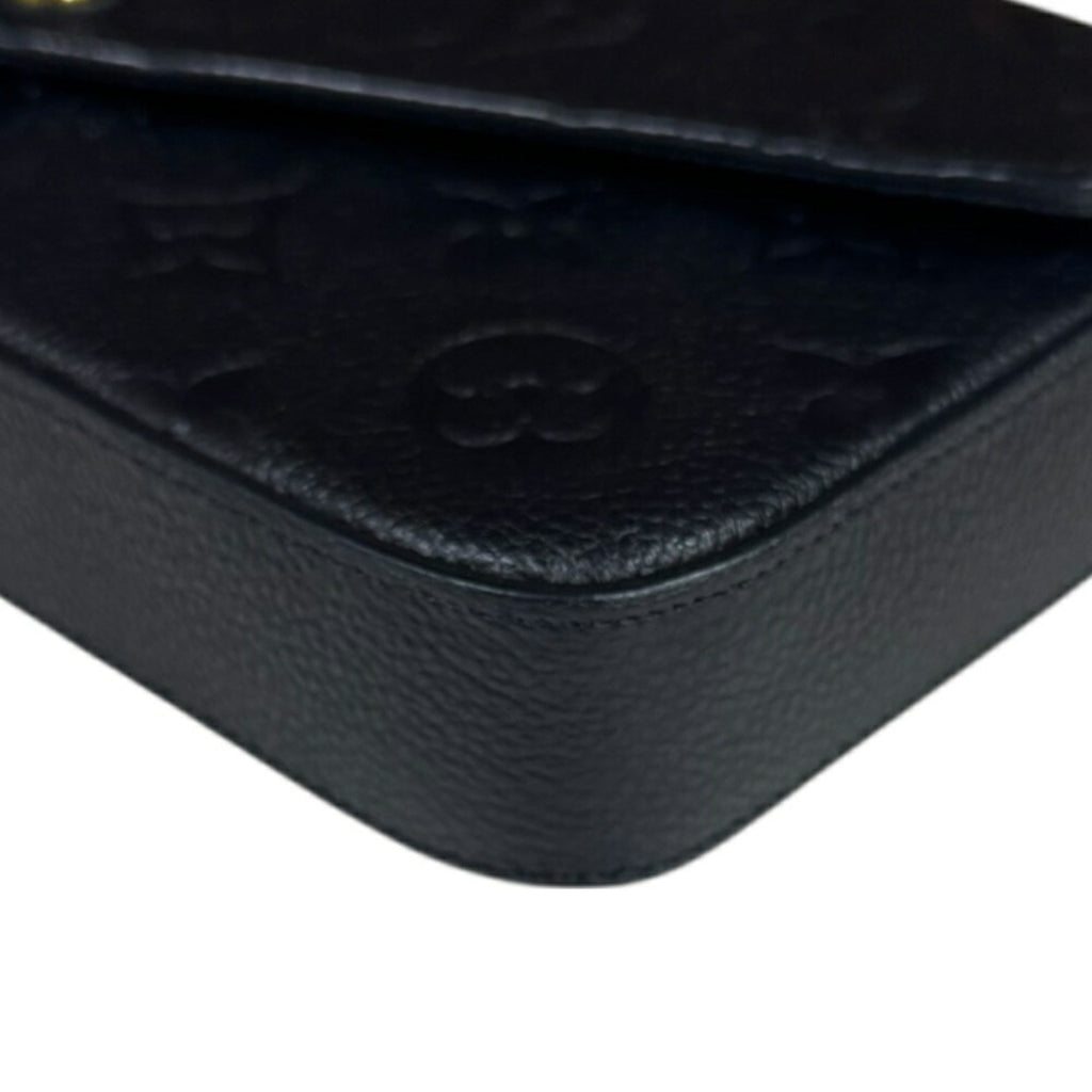 Louis Vuitton Black Monogram Empreinte Shoulder Bag