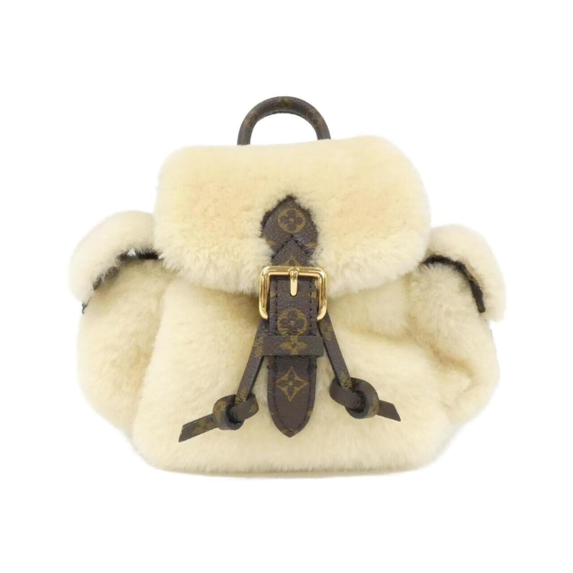 Louis Vuitton Cream Coated Canvas Backpack