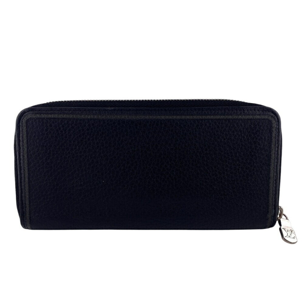 Louis Vuitton Black Leather Long Wallet