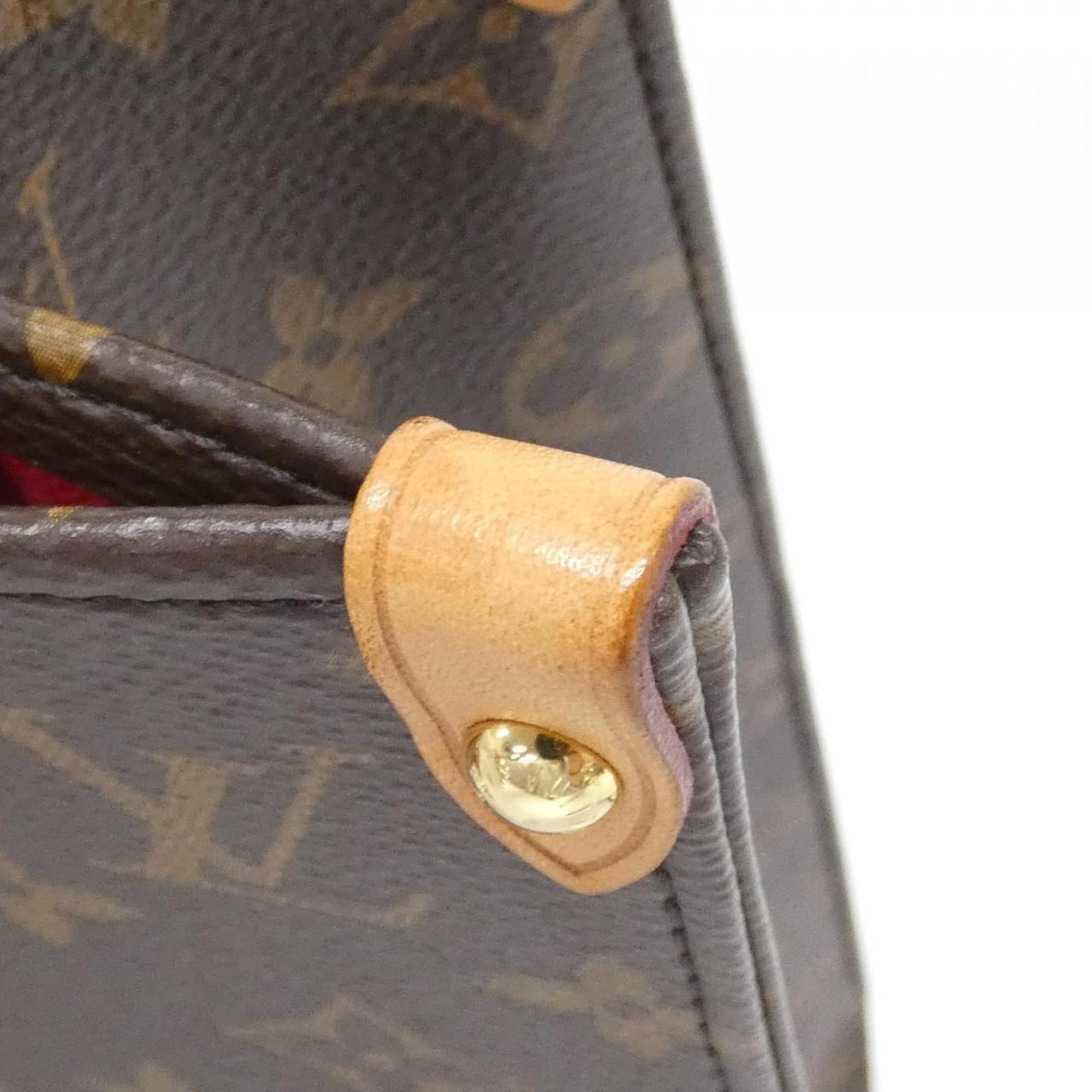 Louis Vuitton Brown Marron Coated Canvas Handbag