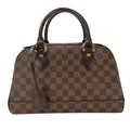 Louis Vuitton Brown Ebene Damier Canvas Leather Handbag