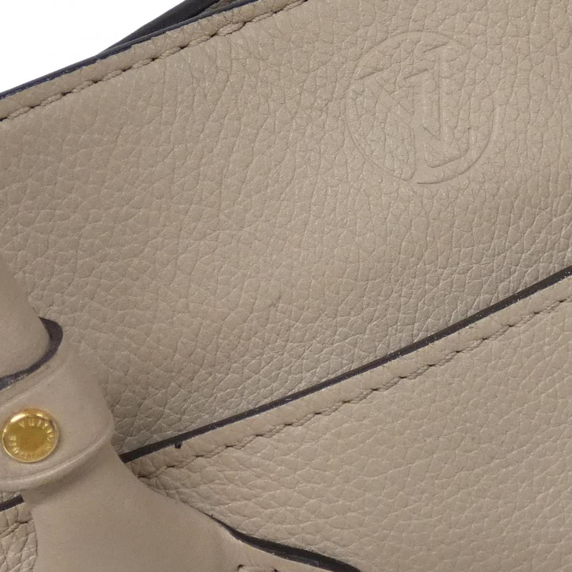 Louis Vuitton Grayish Coated Canvas Leather Handbag