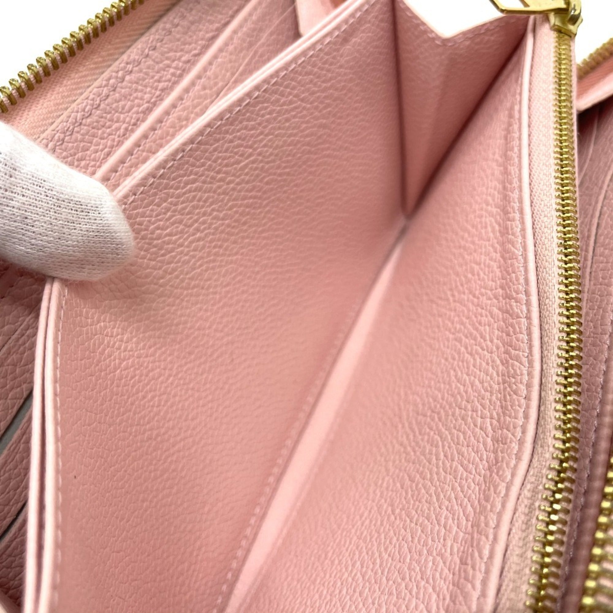 Louis Vuitton Monogram Empreinte Pink Monogram Empreinte Long Wallet