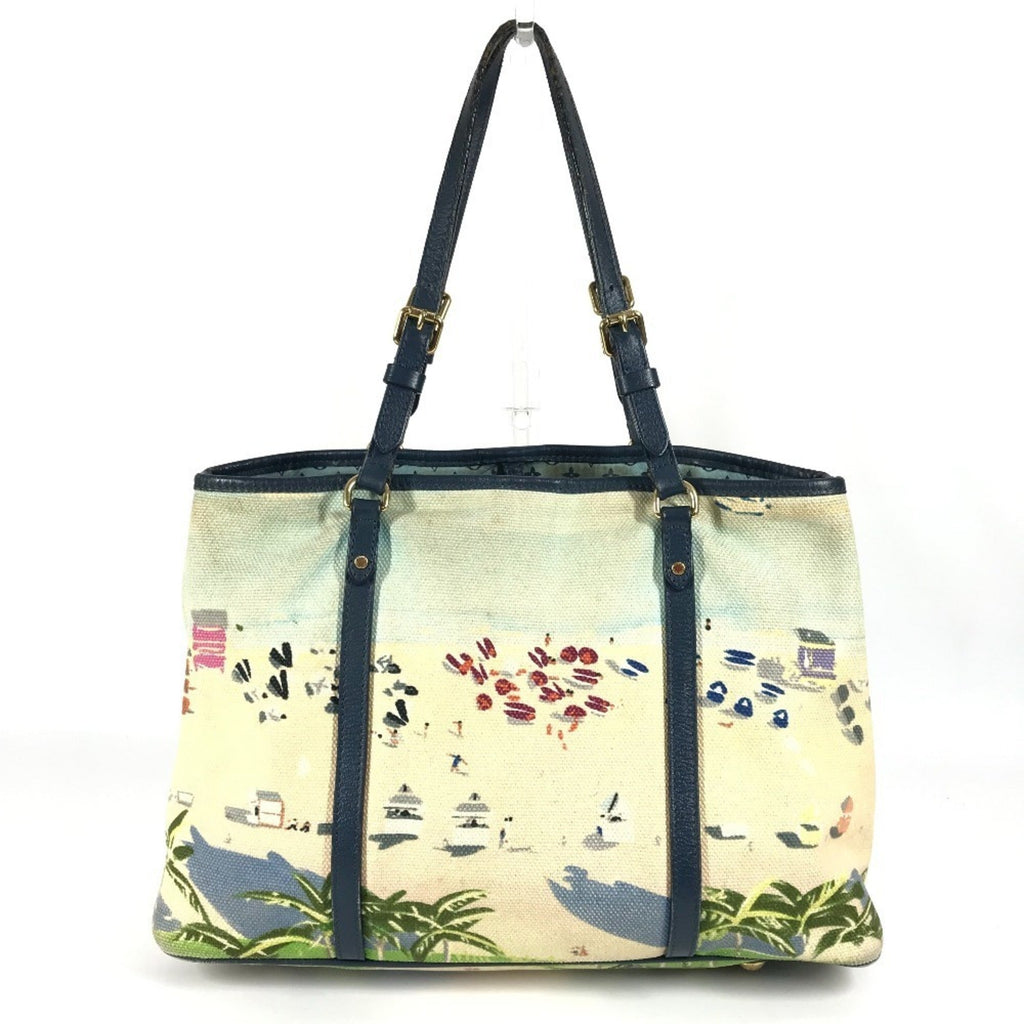 Louis Vuitton Blue Canvas Shoulder Bag Tote Bag