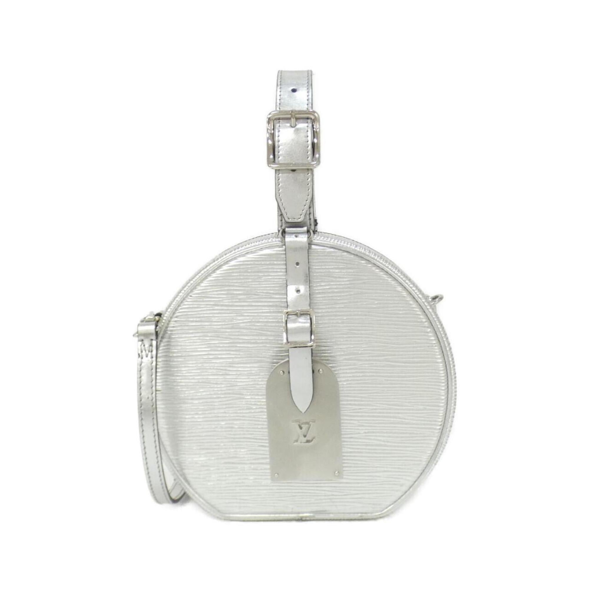 Louis Vuitton Silver Leather Shoulder Bag