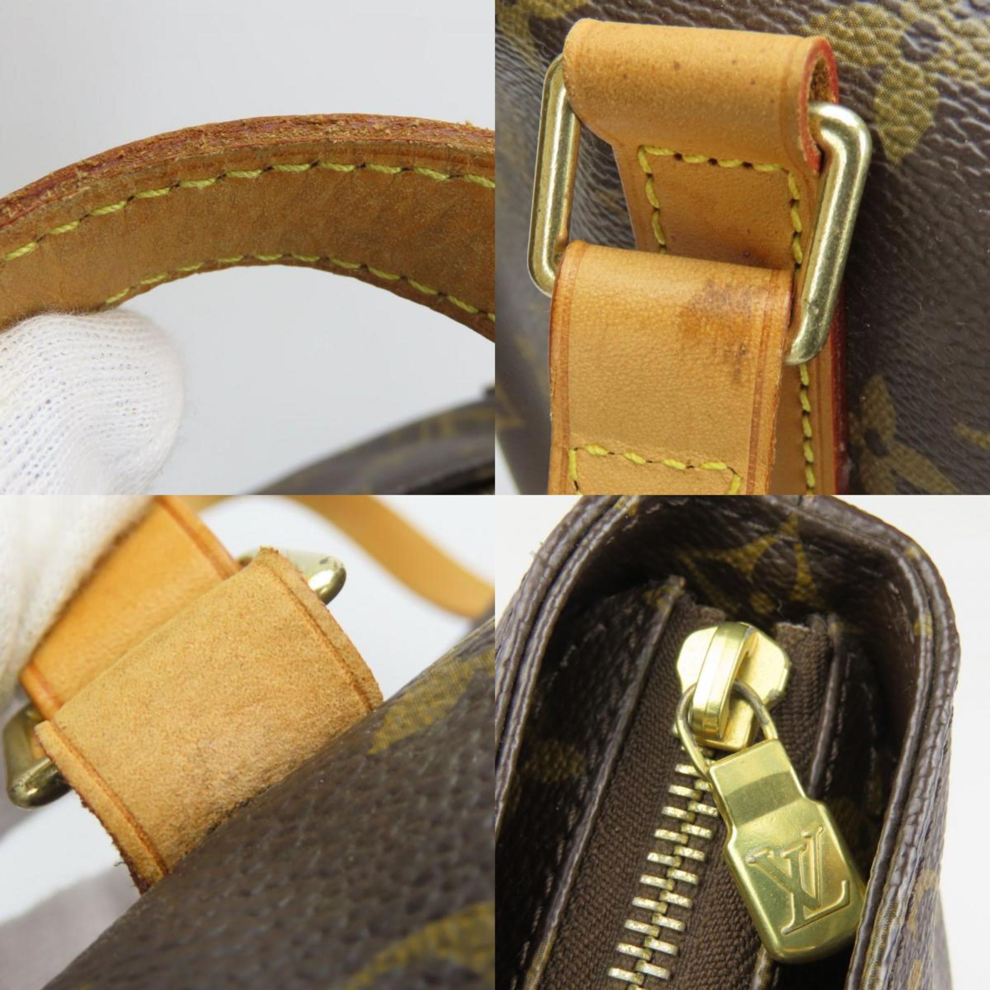 Louis Vuitton Brown Monogram Leather Tote Bag
