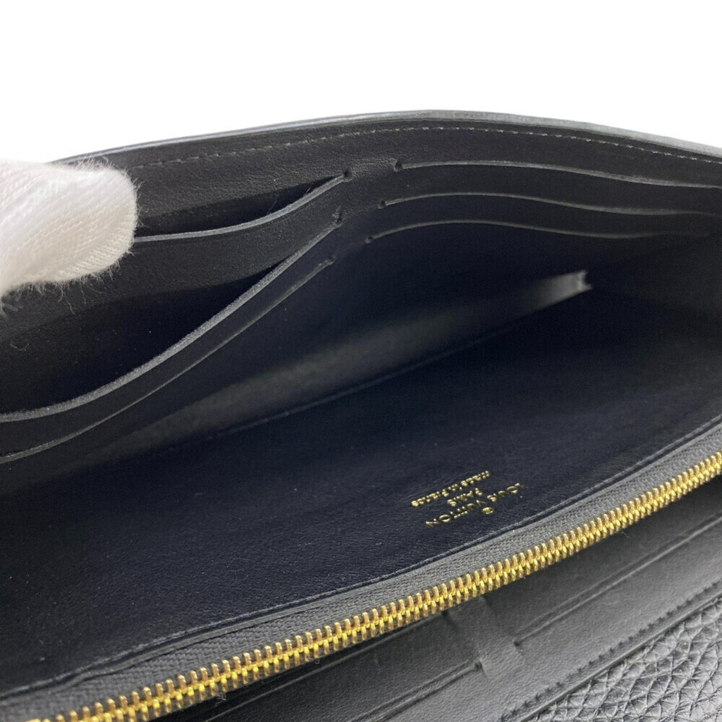 Louis Vuitton Black Leather Long Wallet