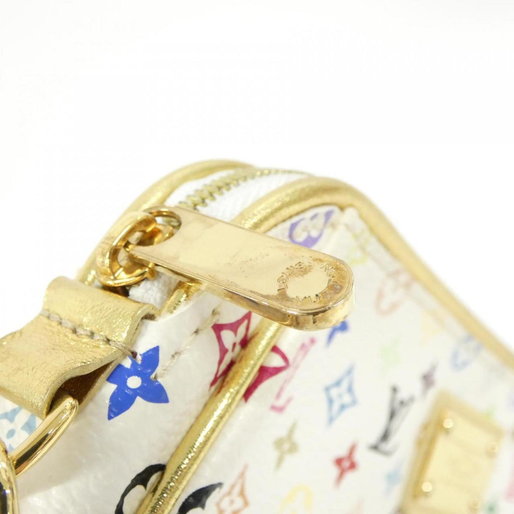 Louis Vuitton Multi-Color White Coated Canvas Pouch