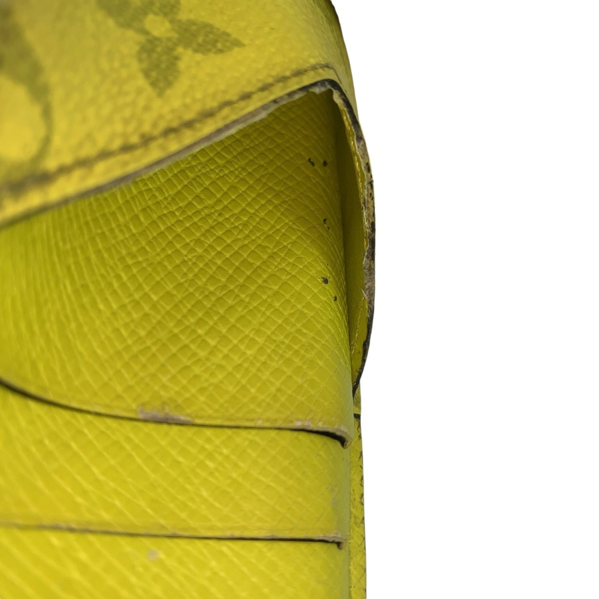Louis Vuitton Taigarama Jaune Yellow Pvc Coin Purse/Coin Case