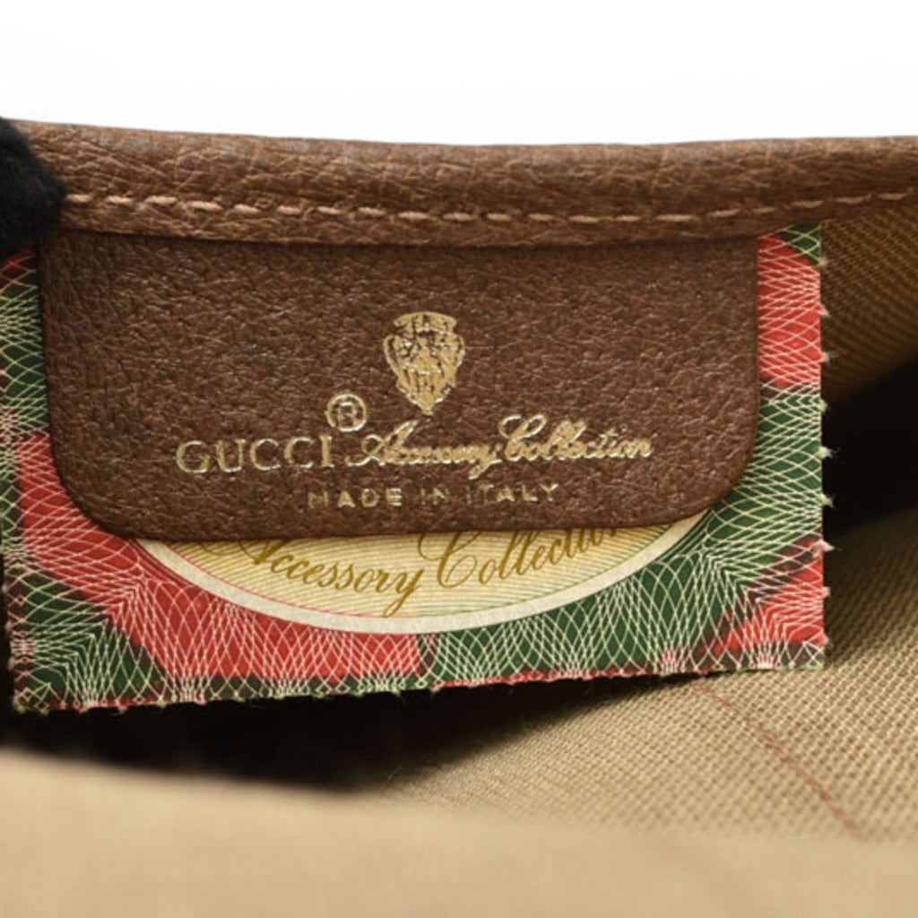 Gucci Gg Plus Beige Brown Gg Plus Pouch (Pre-Owned)
