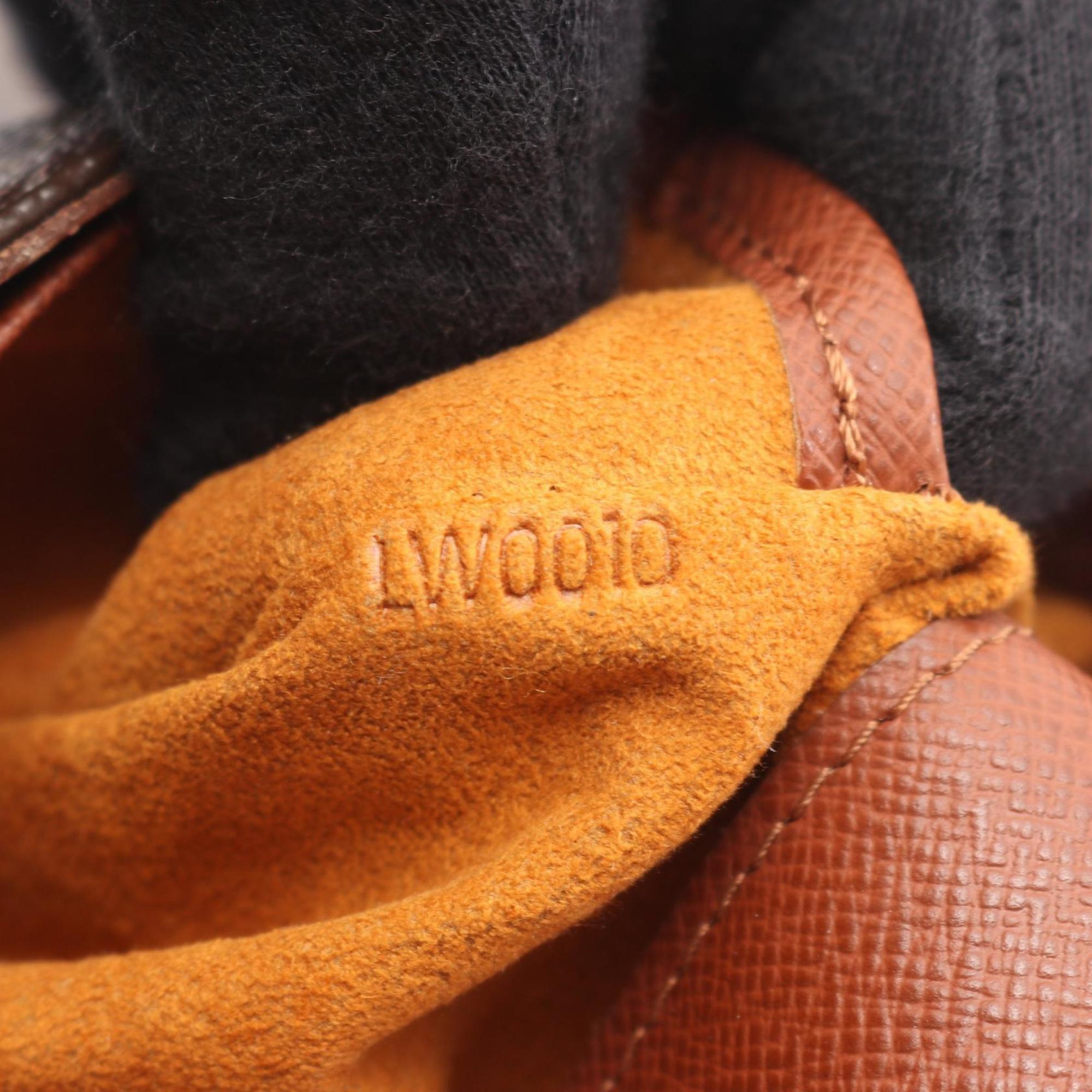 Louis Vuitton Brown Monogram Coated Canvas Leather Shoulder Bag