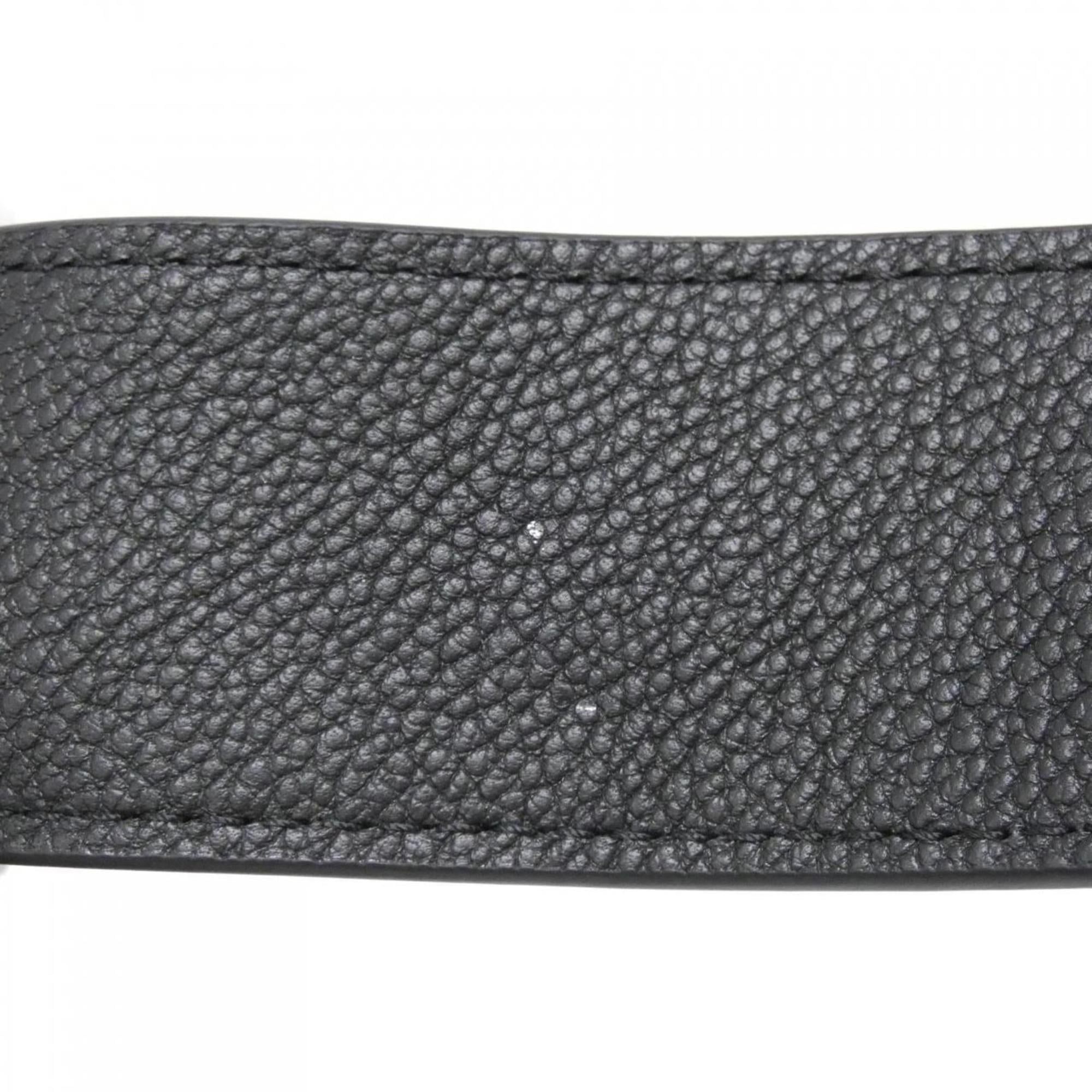 Louis Vuitton Beige Black Leather Boston Bag
