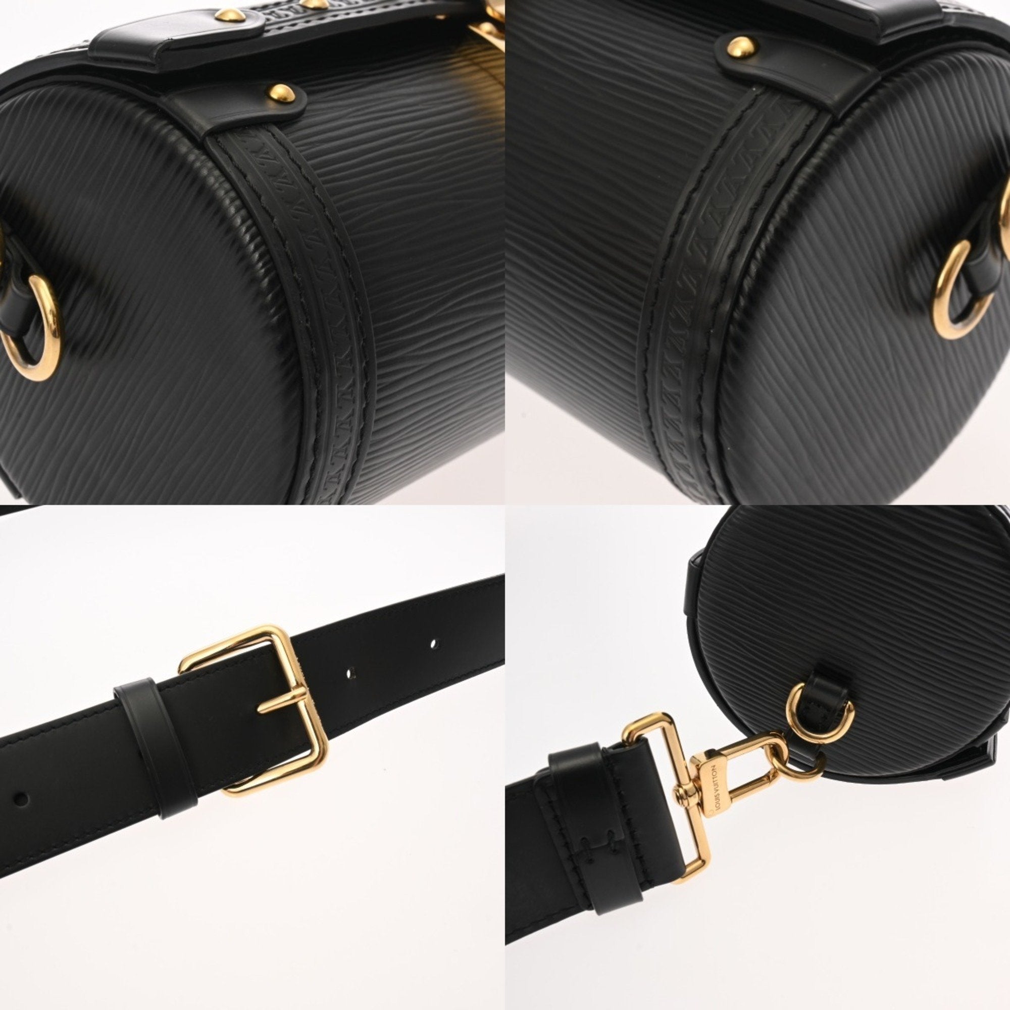 Louis Vuitton Noir Epi Leather Shoulder Bag