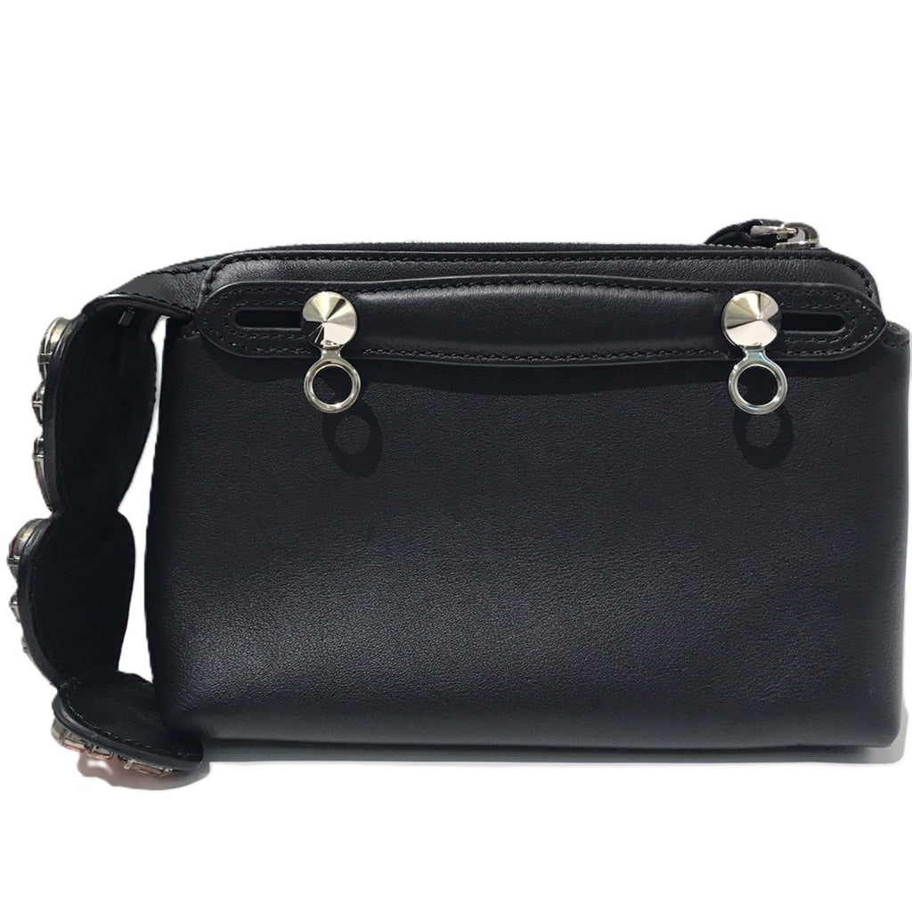 Fendi Black Leather Handbag Shoulder Bag