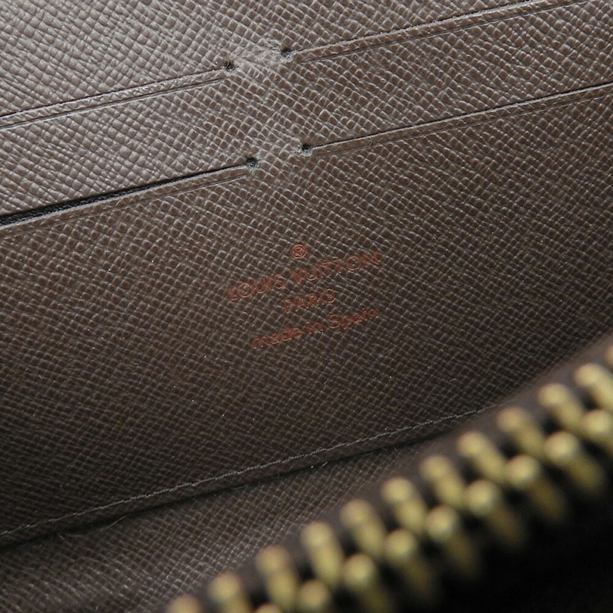 Louis Vuitton Damier Canvas Ebene Pvc Long Wallet