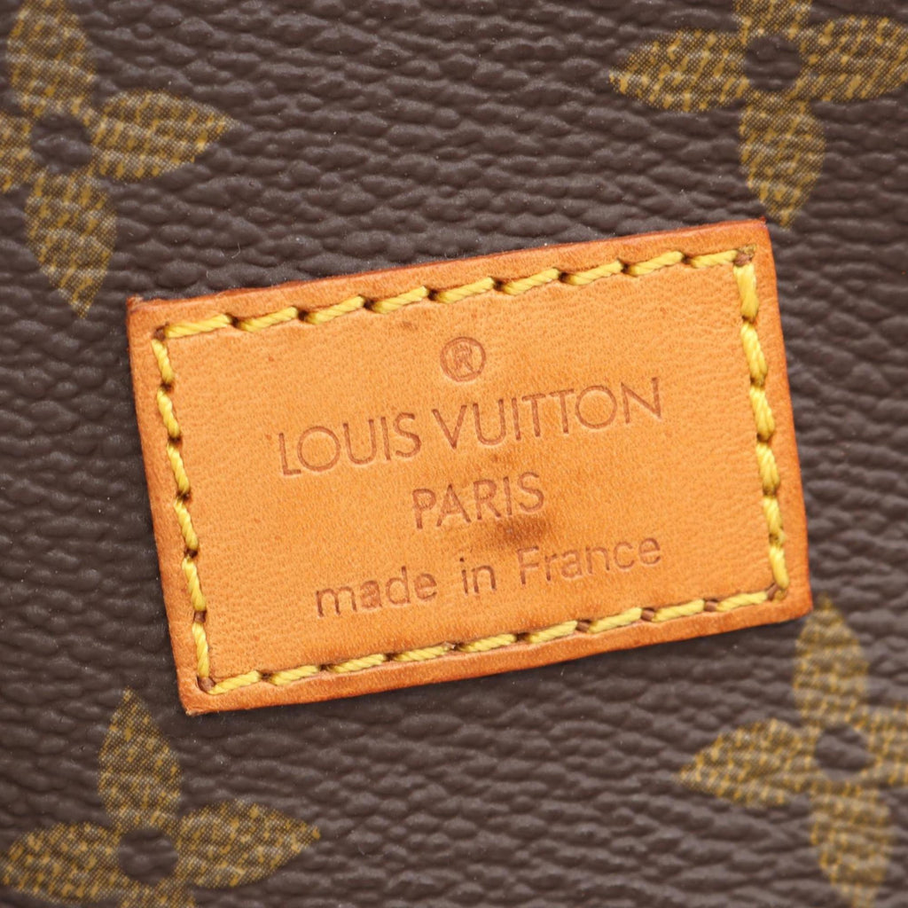 Louis Vuitton Brown Coated Canvas Leather Handbag Shoulder Bag
