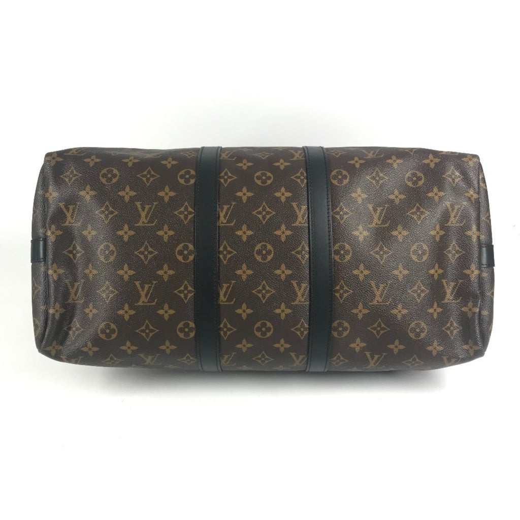 Louis Vuitton Monogram Macassar Black Brown Galle Monogram Monogram Boston Bag Shoulder Bag