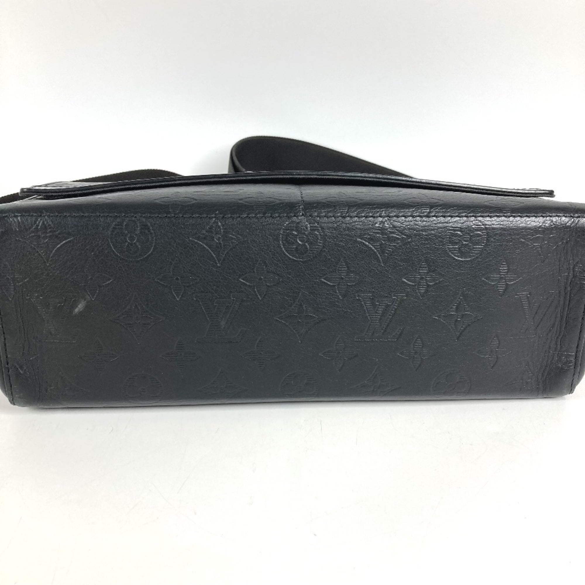 Louis Vuitton Monogram Shadow Black Monogram Shadow Messenger Bag Shoulder Bag