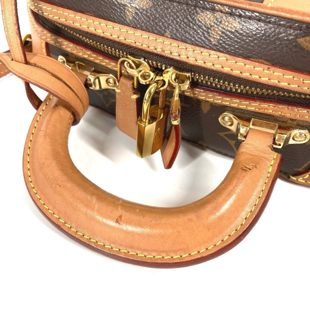 Louis Vuitton Brown Monogram Boston Bag Handbag Shoulder Bag