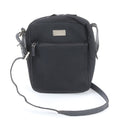 Gucci Black Leather Canvas Shoulder Bag (Pre-Owned)