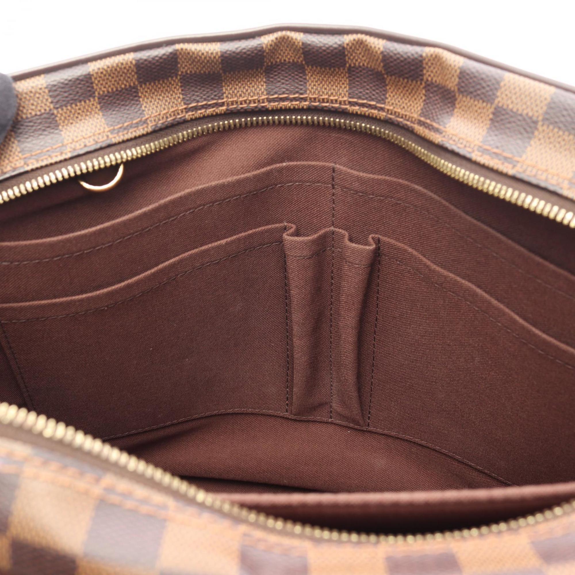 Louis Vuitton Brown Damier Canvas Coated Canvas Leather Damier Canvas Handbag Shoulder Bag