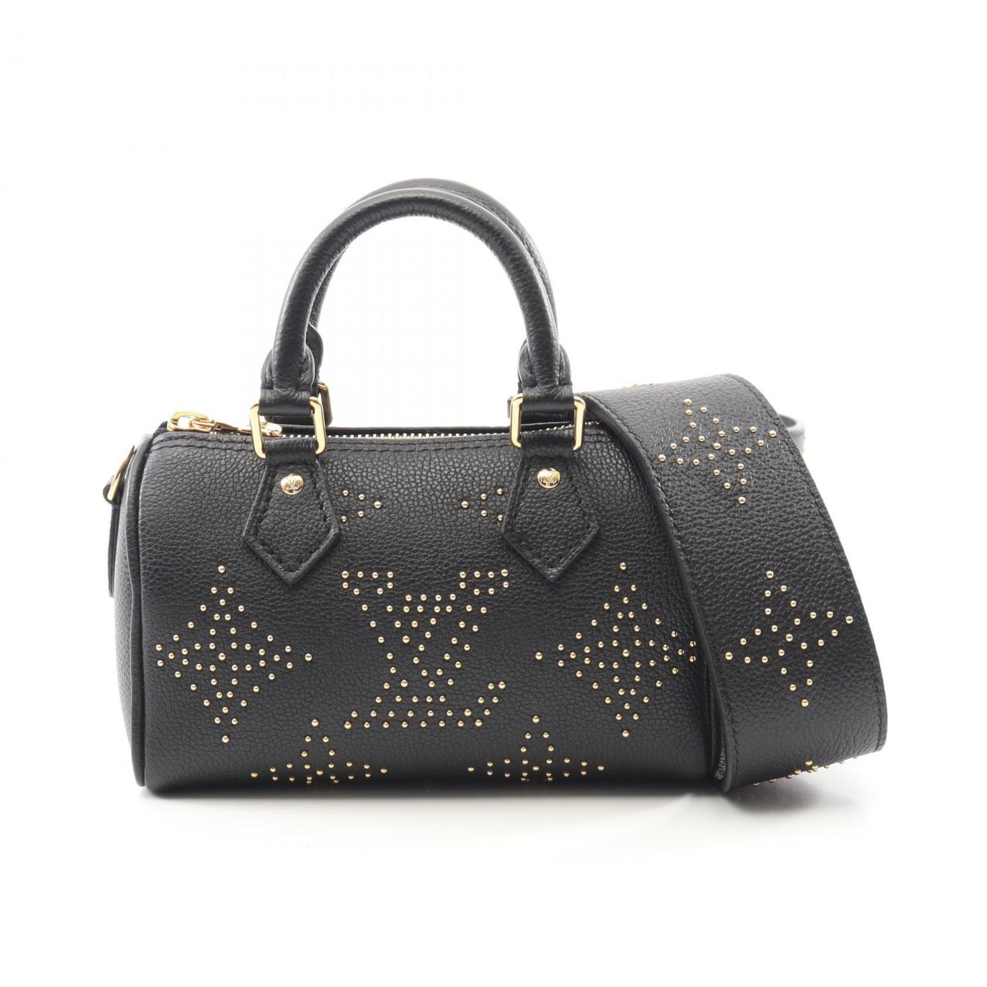 Louis Vuitton Black Leather Handbag