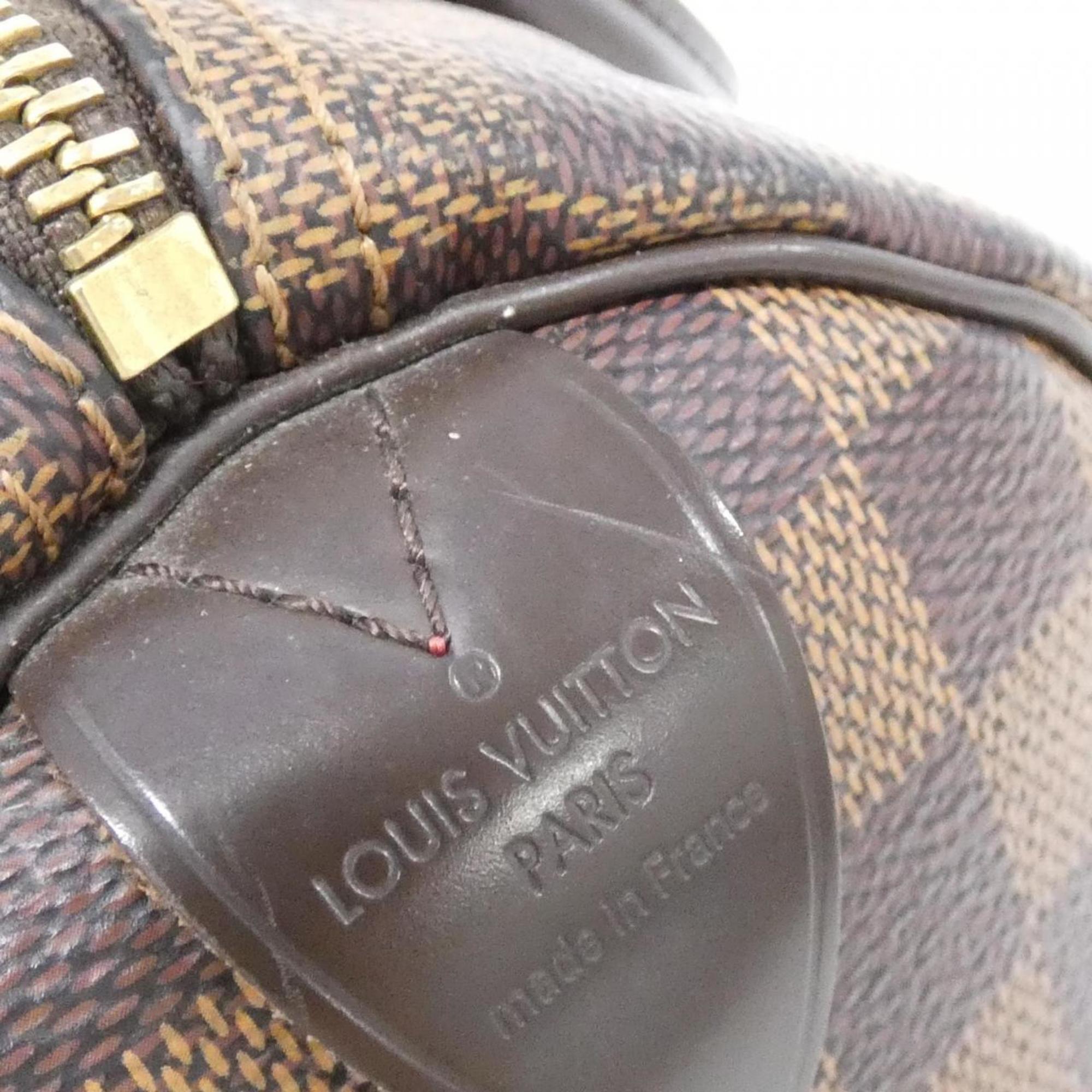 Louis Vuitton Damier Ebene Coated Canvas Boston Bag