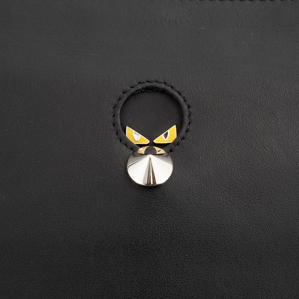 Fendi Black Leather Clutch Bag
