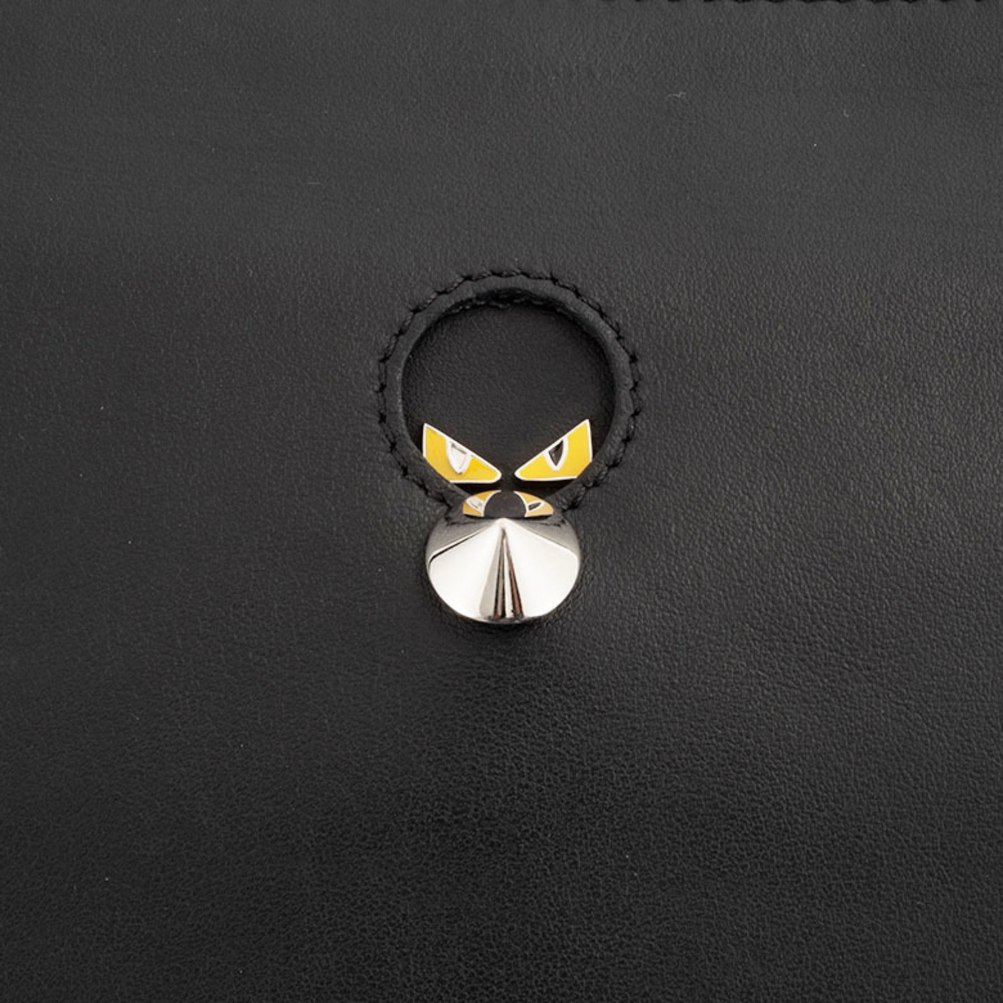 Fendi Black Leather Clutch Bag