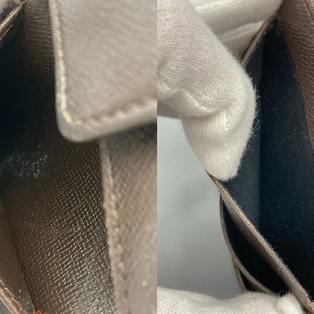 Louis Vuitton Brown Pvc Leather Wallet