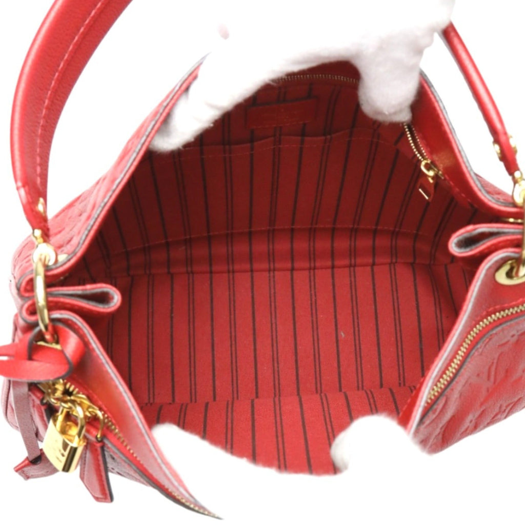 Louis Vuitton Red Color Monogram Empreinte Handbag