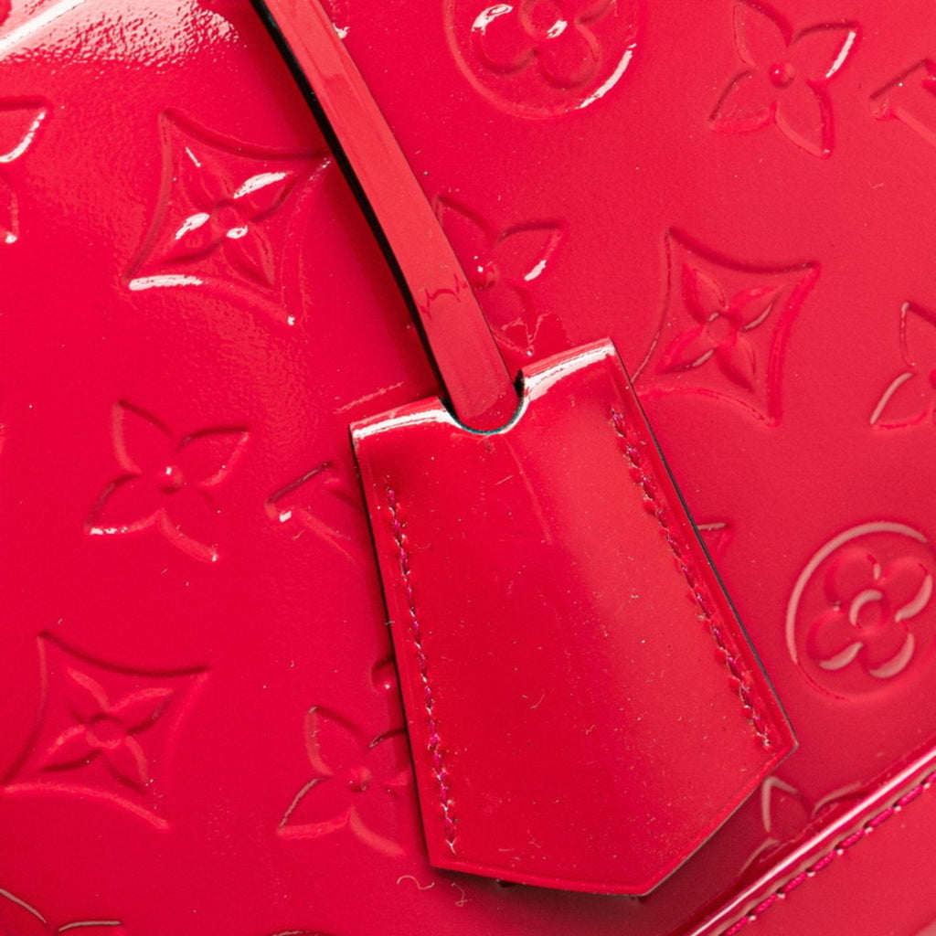 Louis Vuitton Red Color Rouge Grenadine Patent Leather Handbag