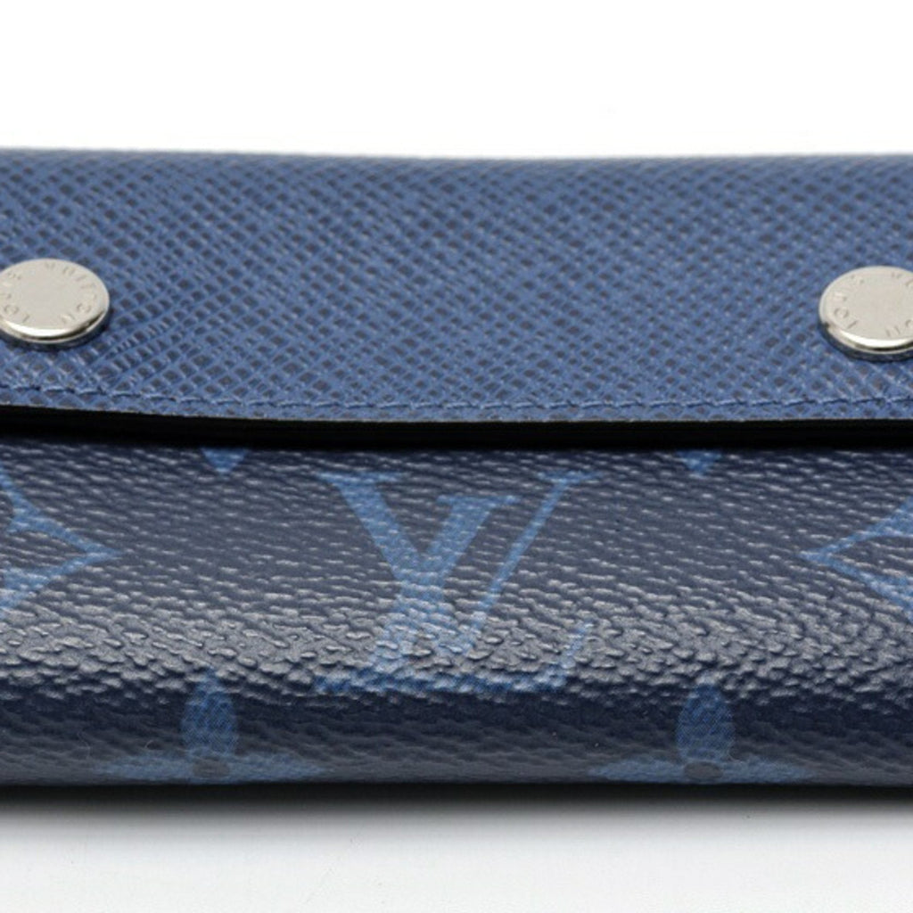 Louis Vuitton Blue Taigarama Wallet (Tri-Fold)
