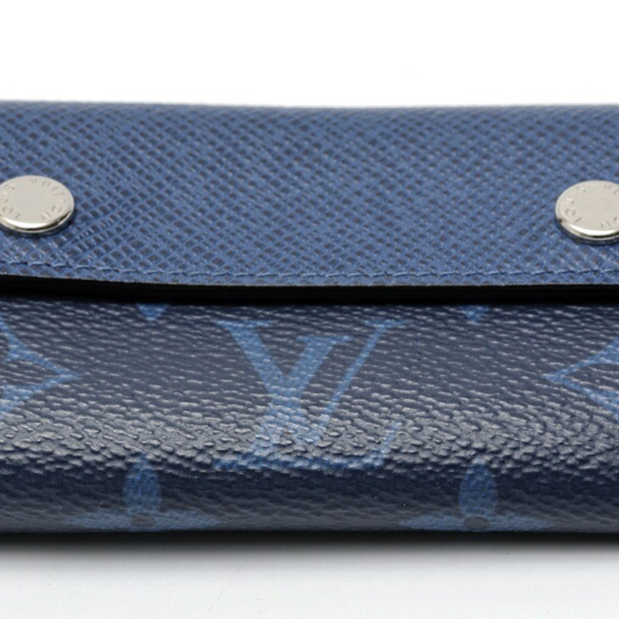 Louis Vuitton Blue Taigarama Wallet (Tri-Fold)