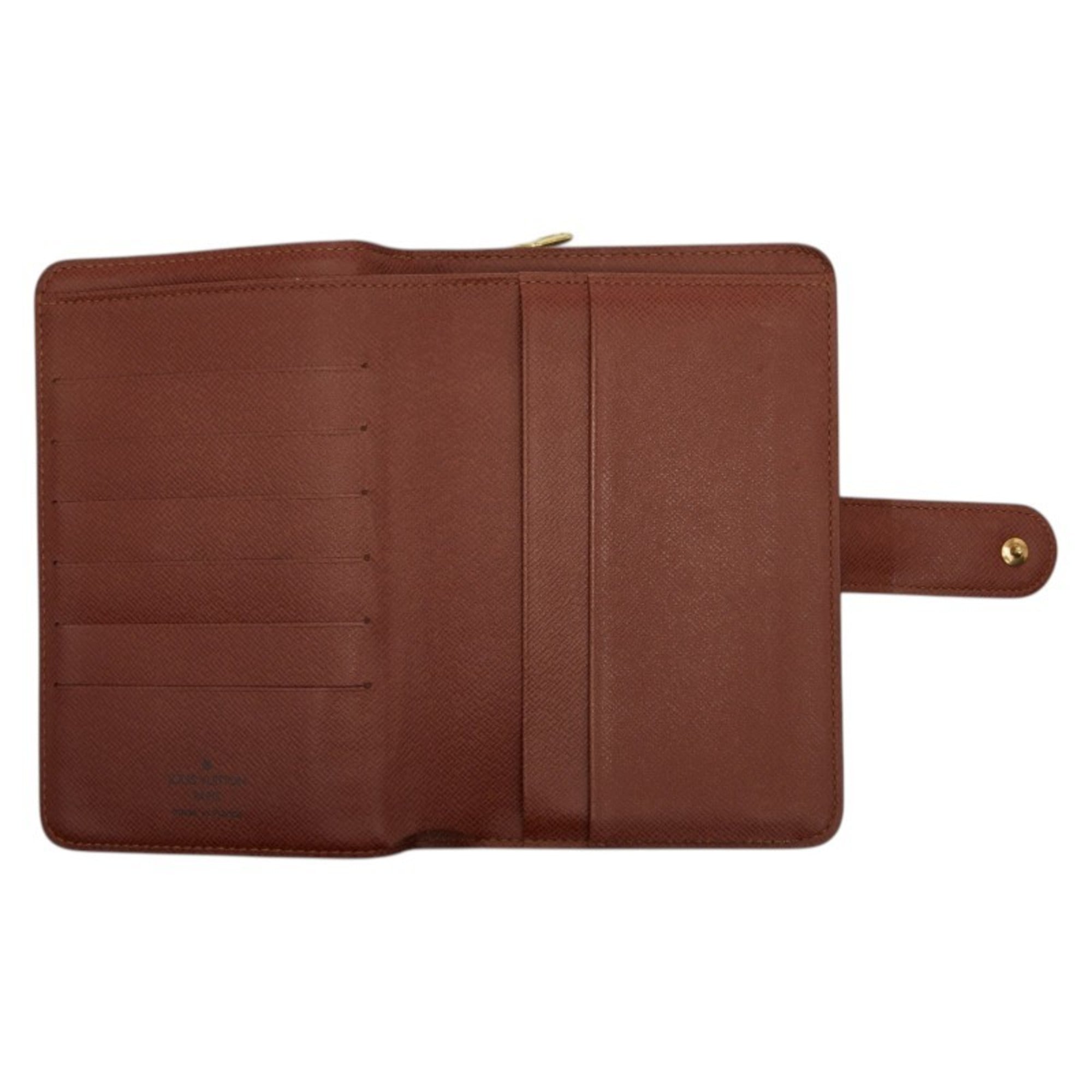 Louis Vuitton Brown Pvc Leather Wallet