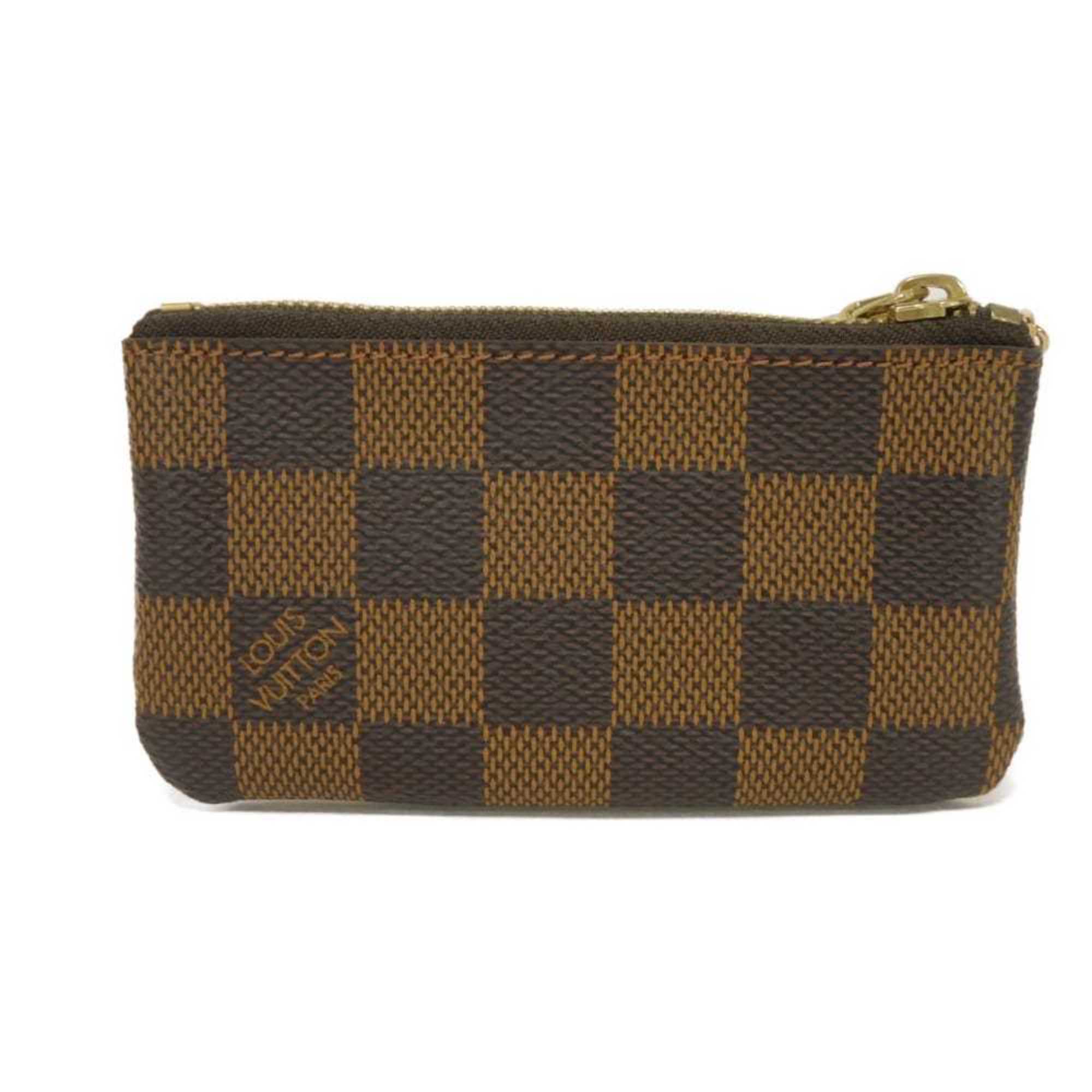 Louis Vuitton Brown Damier Canvas Ebene Damier Canvas Leather Coin Purse/Coin Case