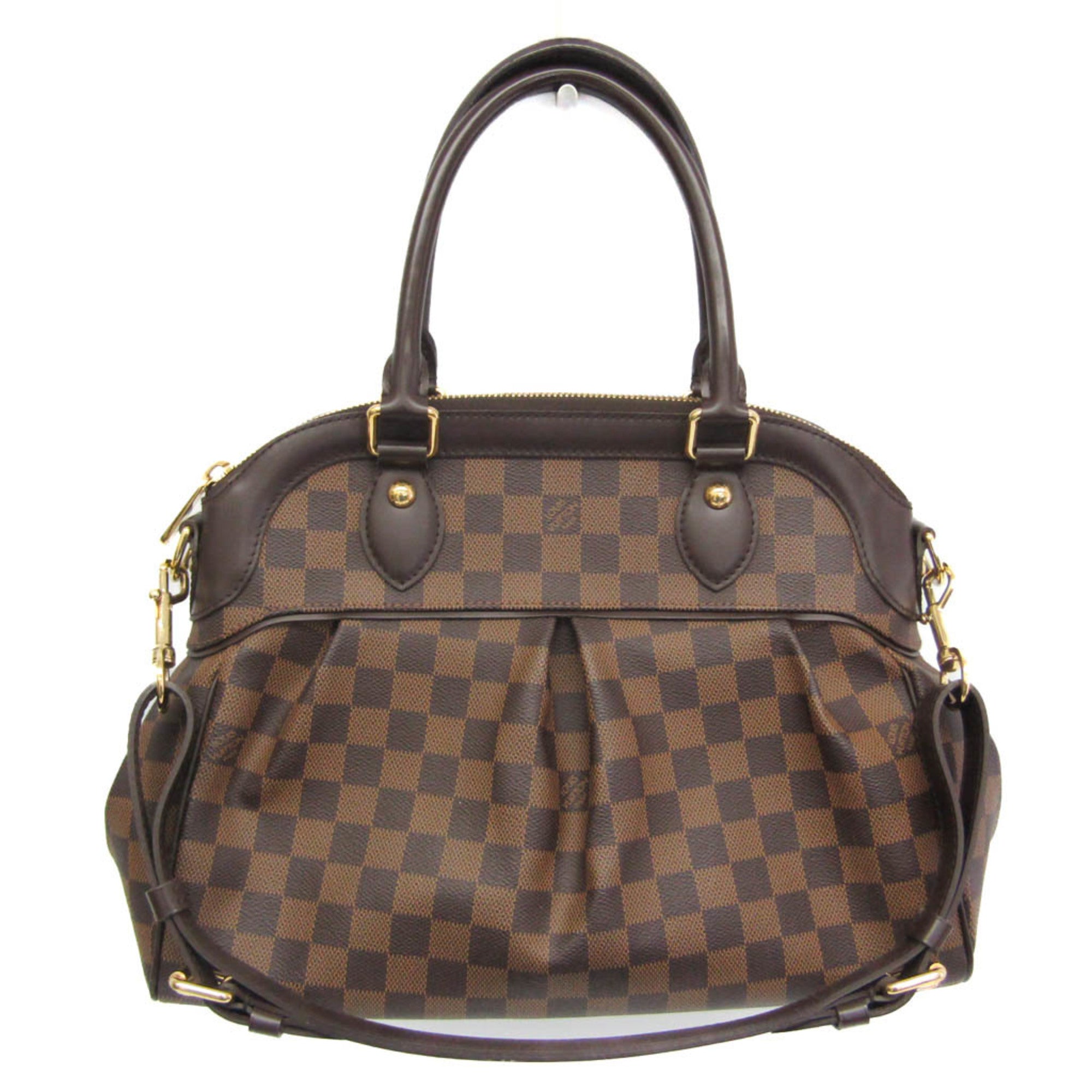 Louis Vuitton Damier Ebene Damier Canvas Handbag Shoulder Bag
