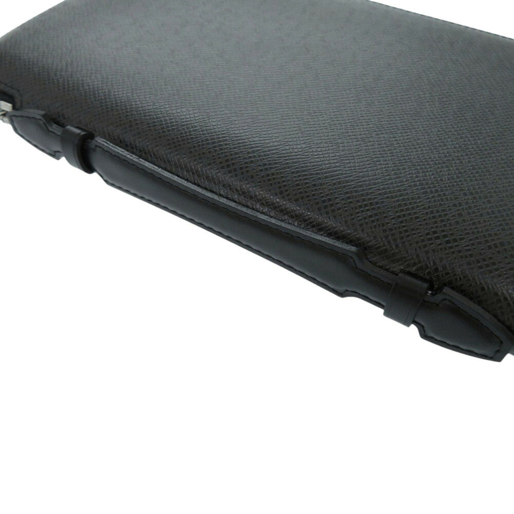 Louis Vuitton Black Taiga Leather Long Wallet