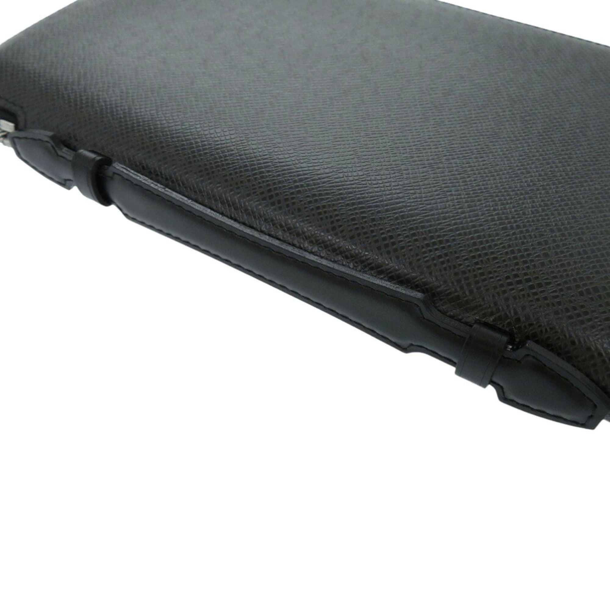 Louis Vuitton Black Taiga Leather Long Wallet