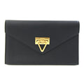 Bottega Veneta Black Leather Clutch Bag Pouch