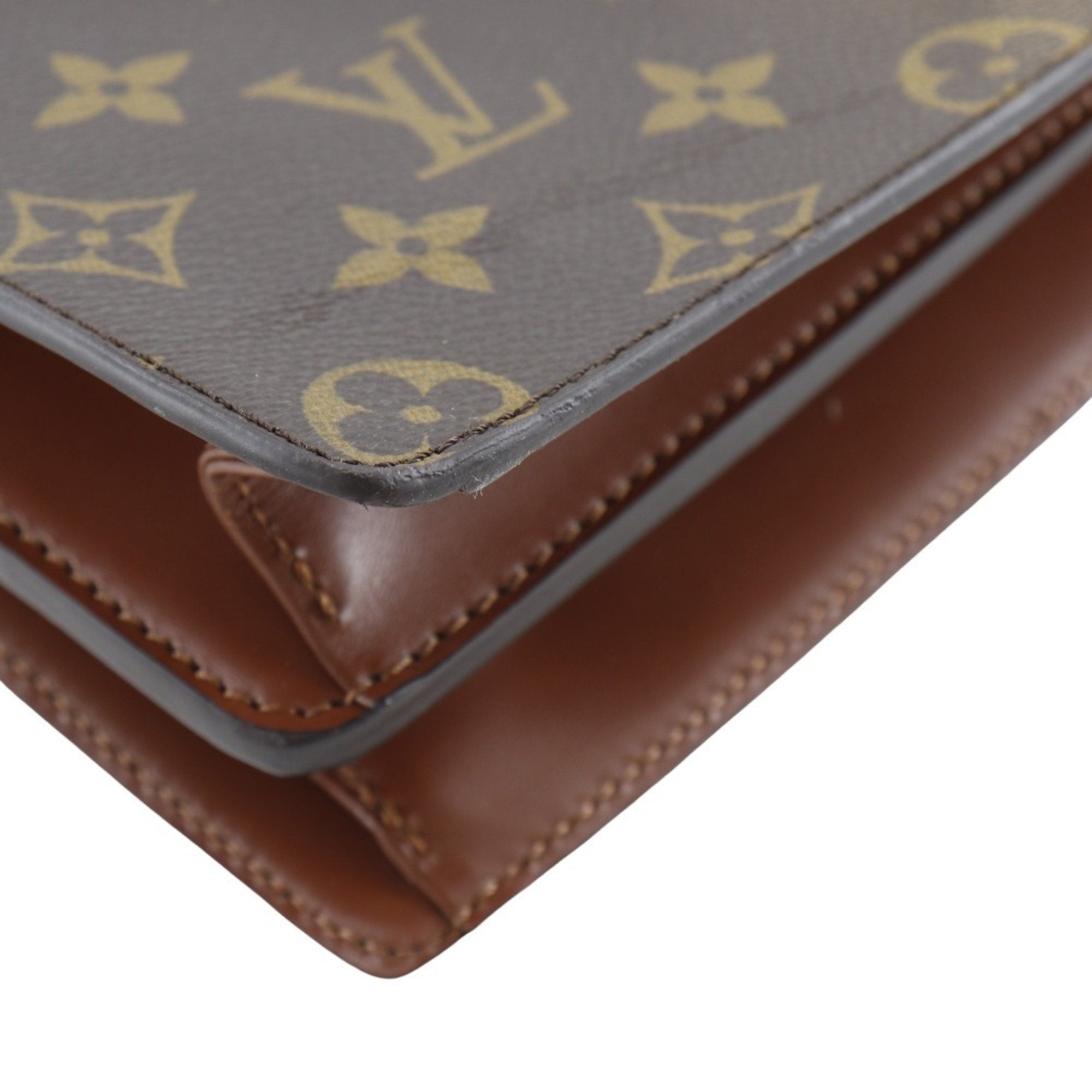 Louis Vuitton Brown Monogram Canvas Handbag