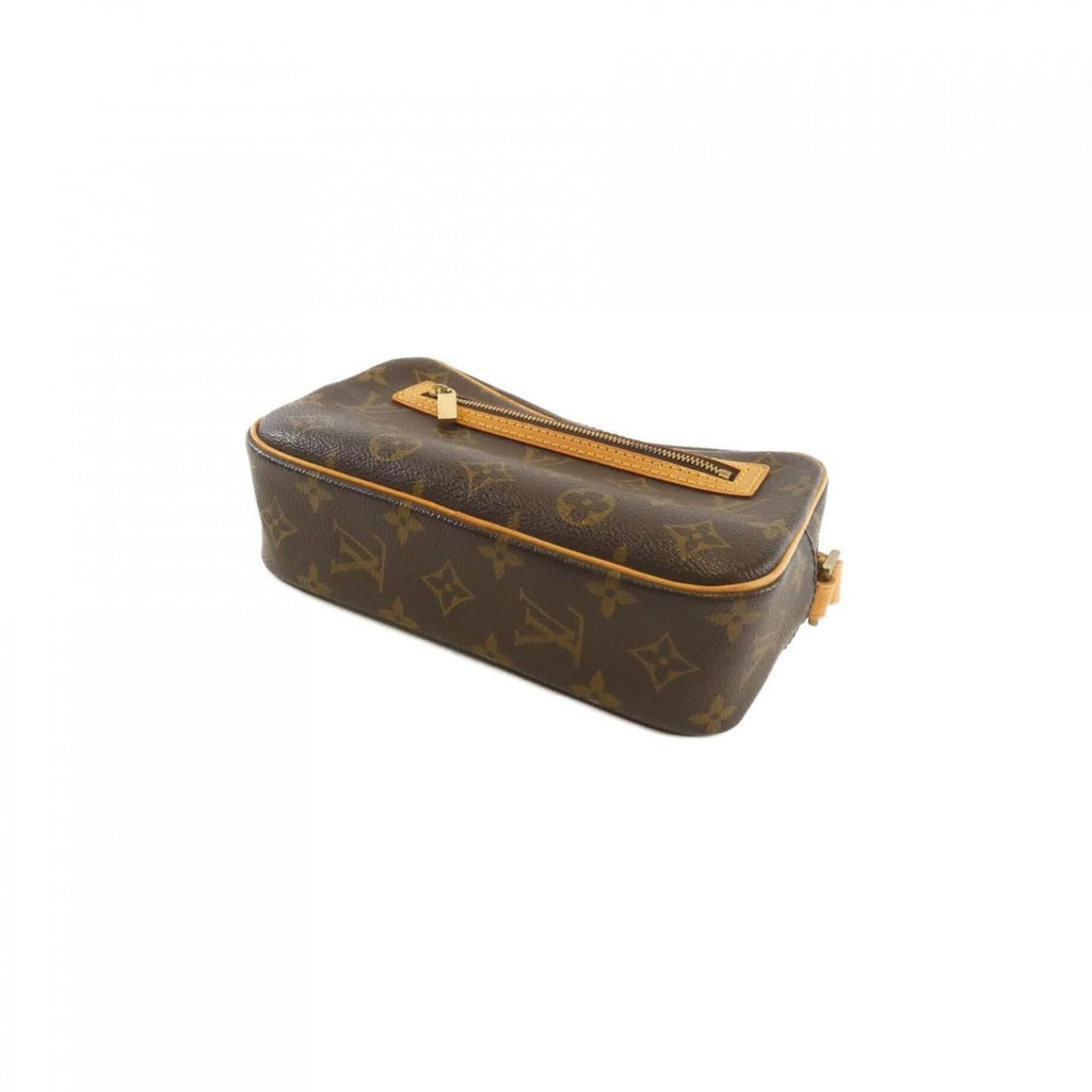 Louis Vuitton Marron Coated Canvas Pochette Shoulder Bag