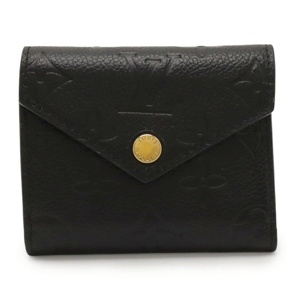 Louis Vuitton Black Noir Monogram Empreinte Leather Wallet (Tri-Fold)