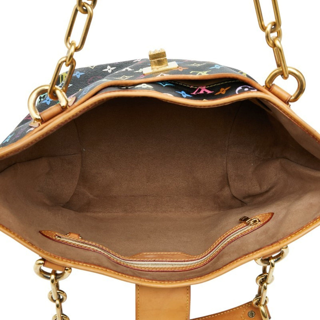 Louis Vuitton Black Multi-Color Noir Pvc Leather Shoulder Bag Tote Bag