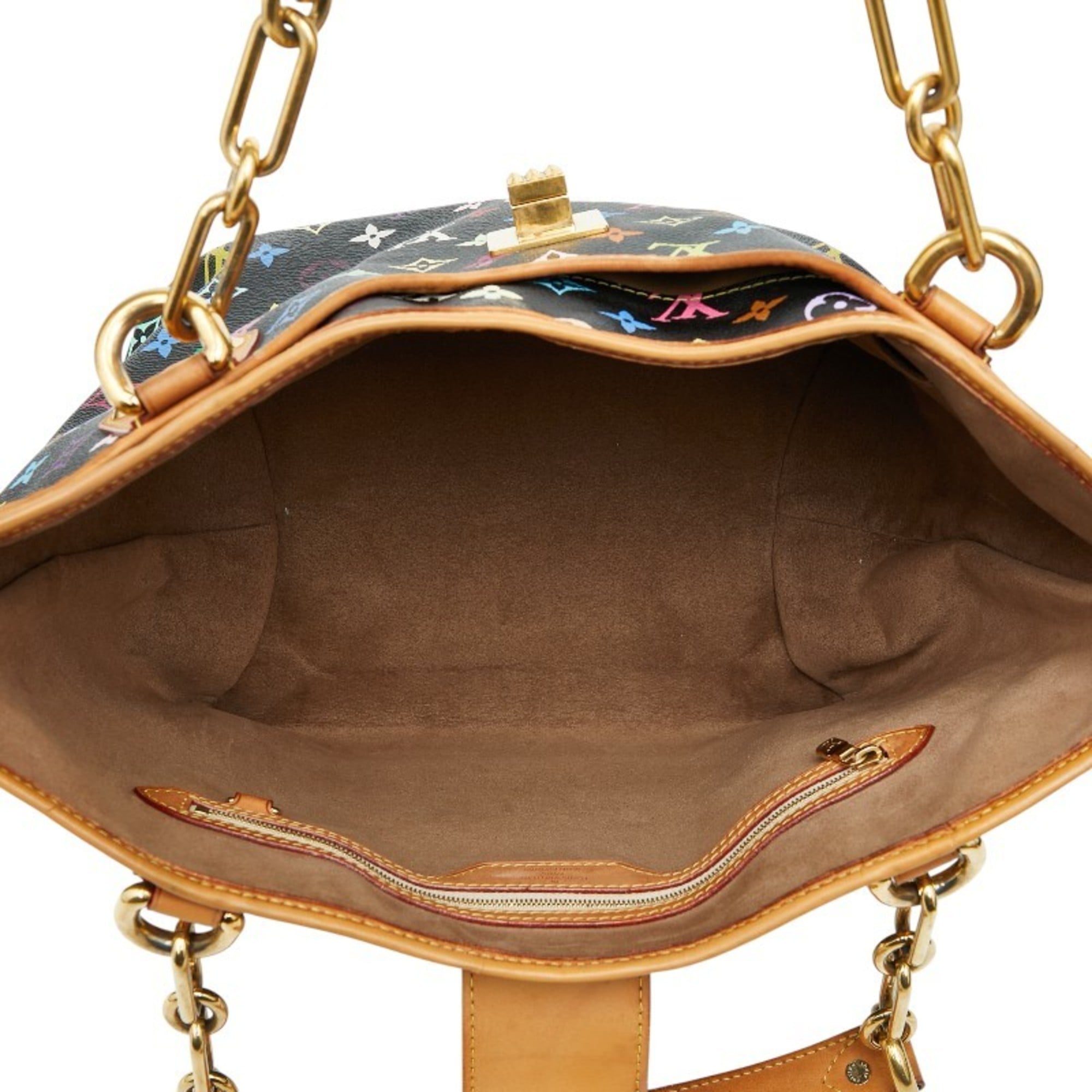 Louis Vuitton Black Multi-Color Noir Pvc Leather Shoulder Bag Tote Bag
