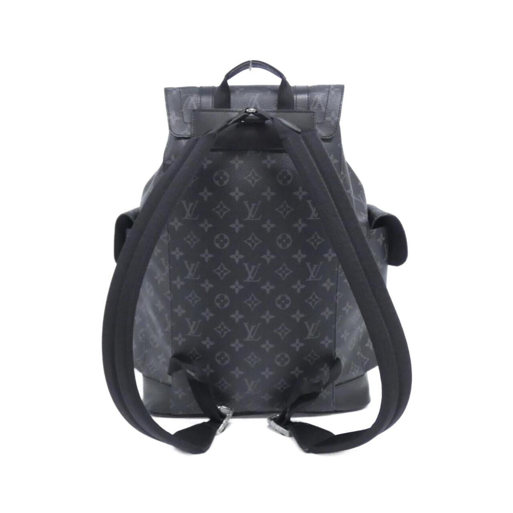 Louis Vuitton Black Coated Canvas Backpack