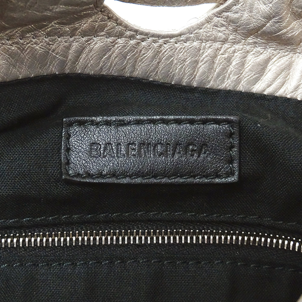 Balenciaga Metallic Leather Handbag Shoulder